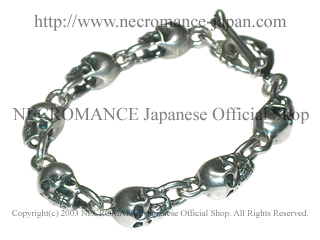 ☆hide シルバースカルブレスレット ネクロマンス NECROMANCE ☆hide シルバースカルブレスレット ネクロマンス NECROMANCE