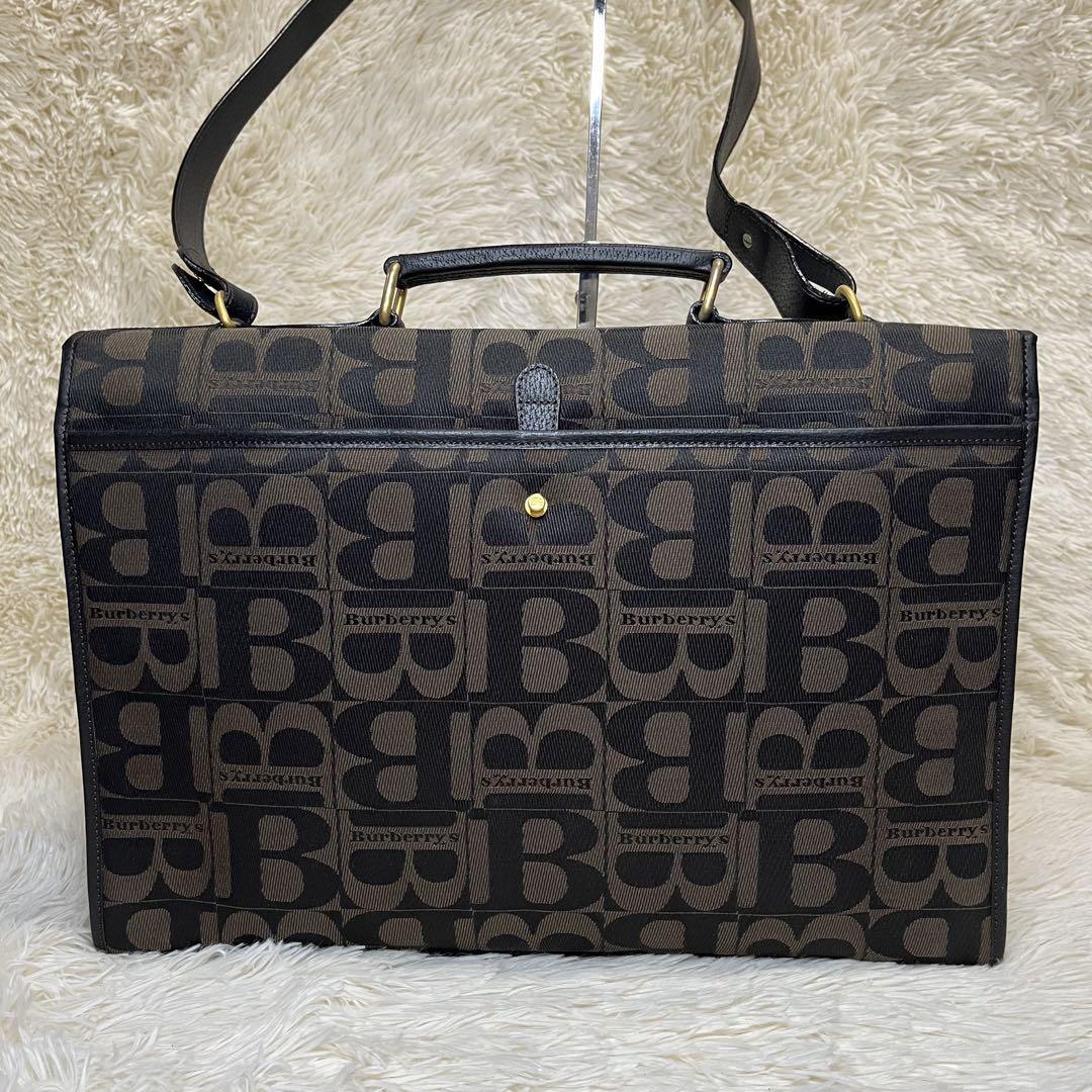 希少】Burberry's バーバリーズ 2way A4 ロゴ ビジネスバッグ 希少】Burberry's バーバリーズ 2way A4 ロゴ ビジネスバッグ