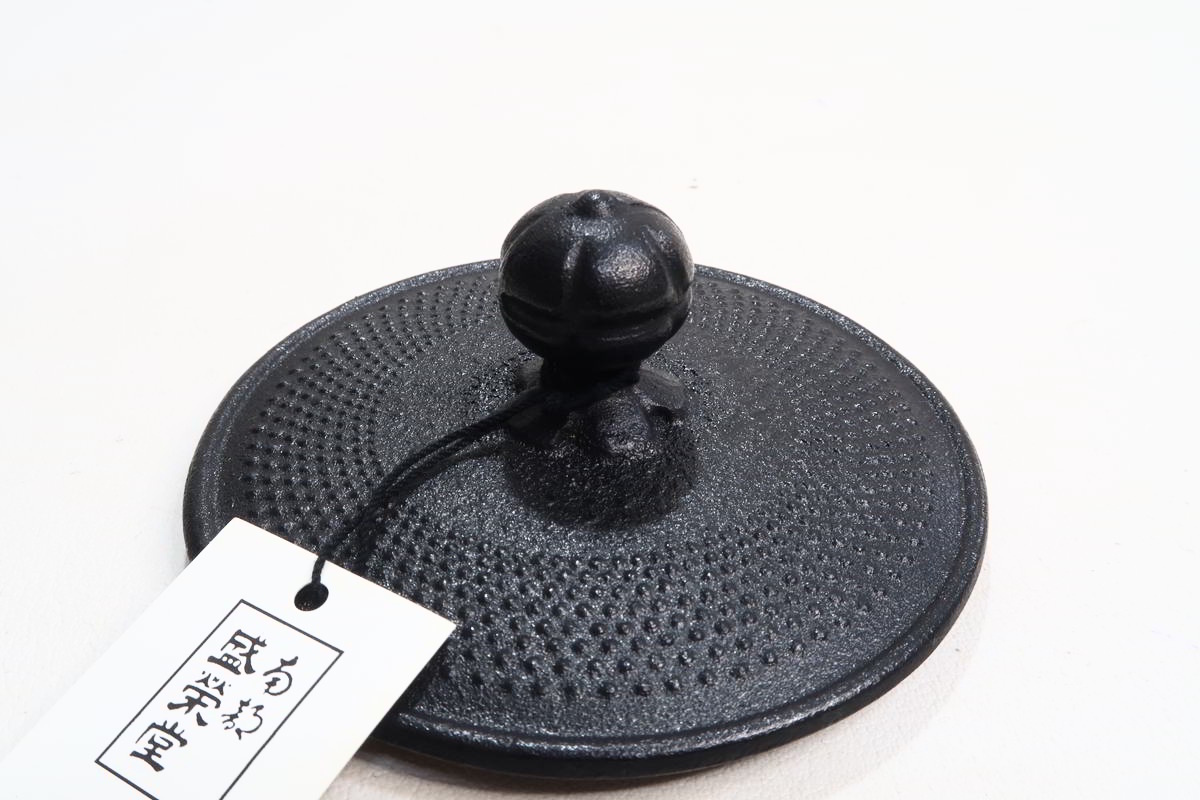1円~ 【鉄瓶】 南部鉄器 盛栄堂 (及源) 三笠形アラレ 鉄瓶 未 1円~ 【鉄瓶】 南部鉄器 盛栄堂 (及源) 三笠形アラレ 鉄瓶 未