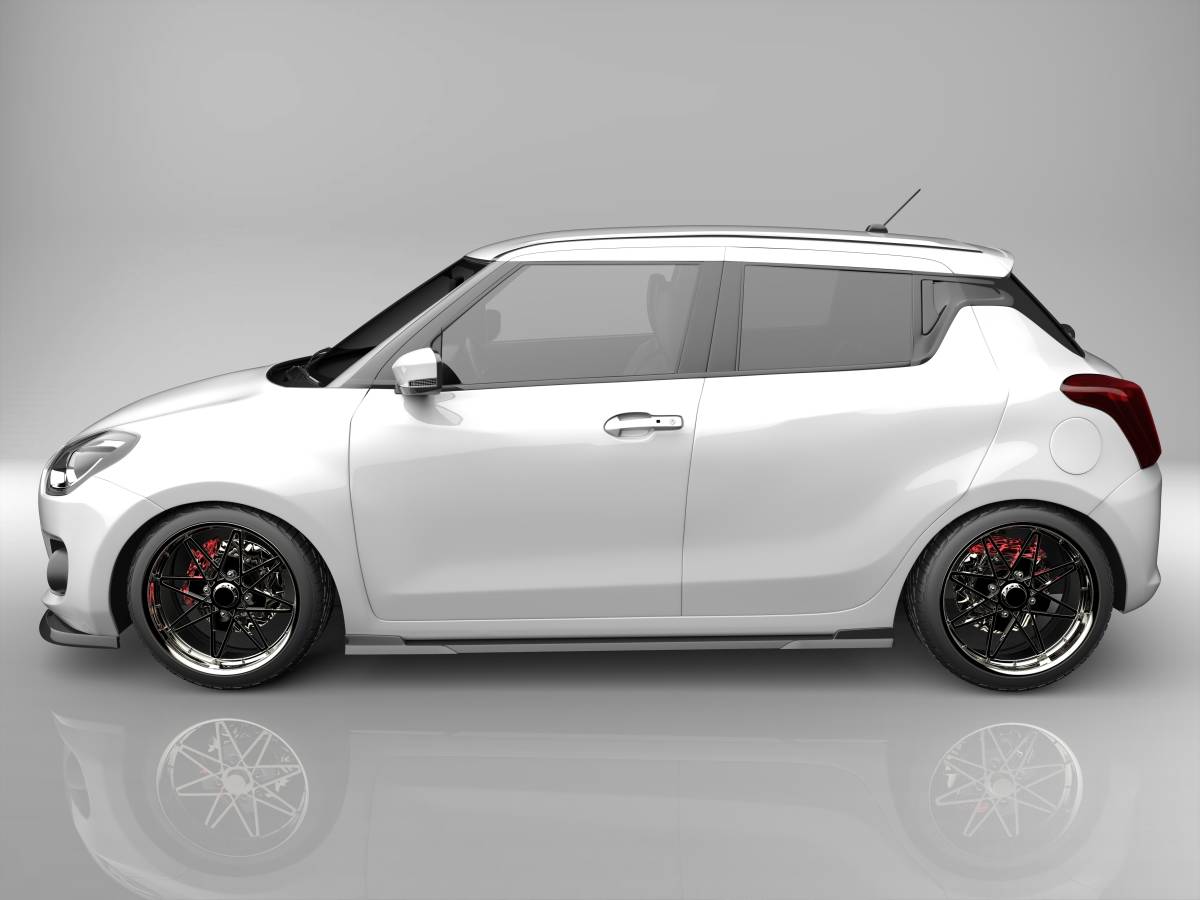 ZC83S ZC53S ZC43S スイフト フロントアンダースポイラー サイドステップ 2点キット エアロパーツ_画像3