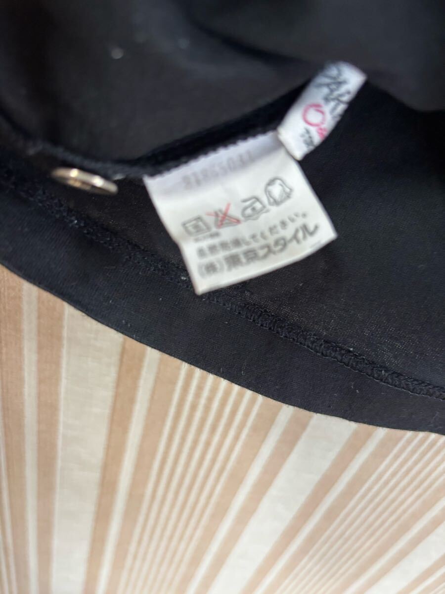 中古　ハイネックノースリーブカットソー　黒　東京スタイル　M_画像4
