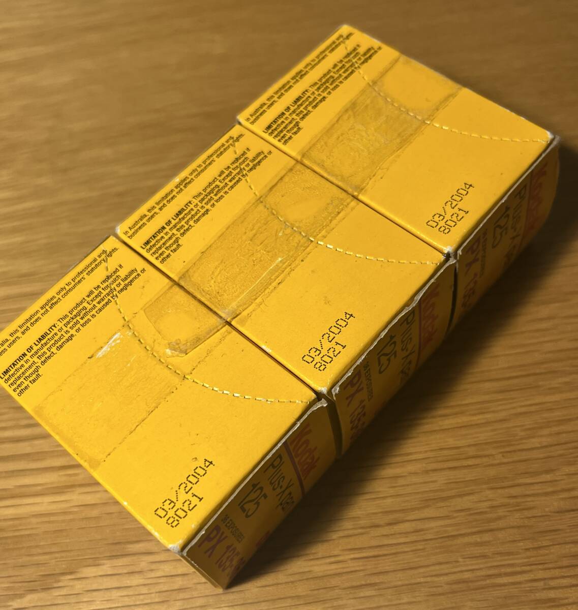 未開封 期限切れ Kodak コダック フィルム Plus-X pan 125 PX 135-36 3本 使用期限2004年3月