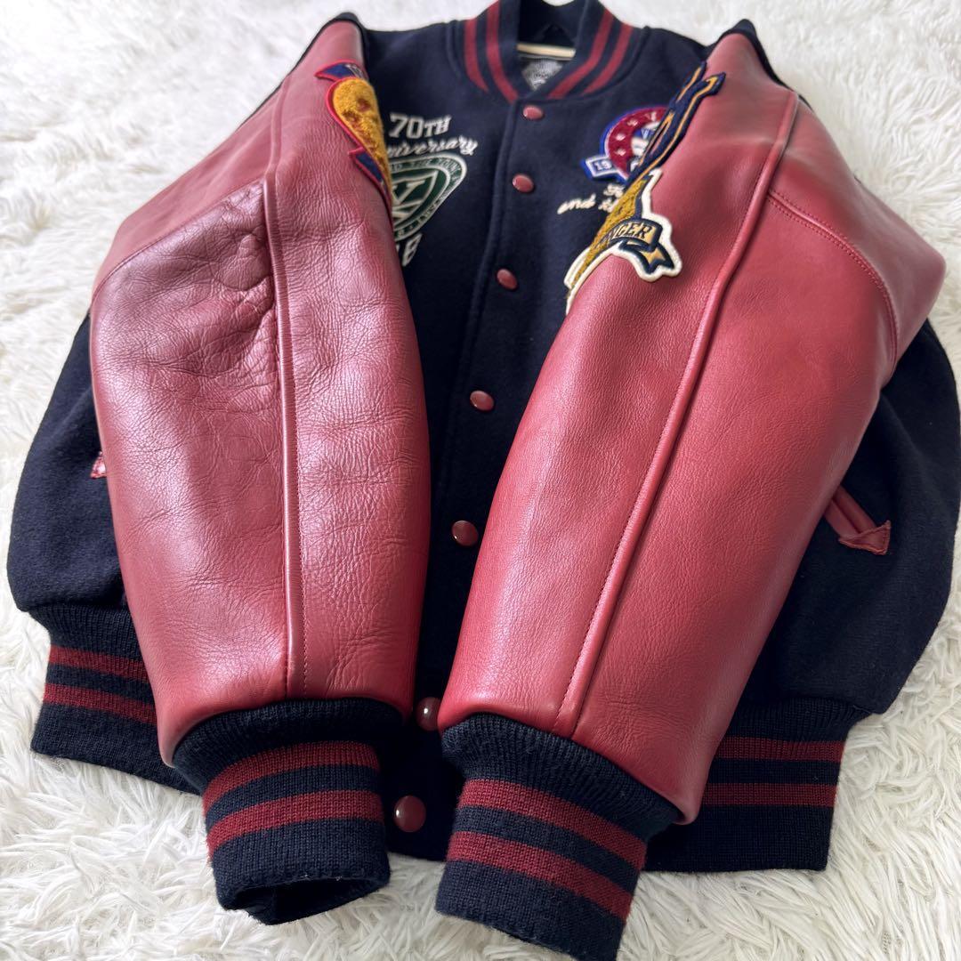 激レア/美品 VAN JACKET 70周年 記念 プレミアム スタジャン 袖 激レア/美品 VAN JACKET 70周年 記念 プレミアム スタジャン 袖