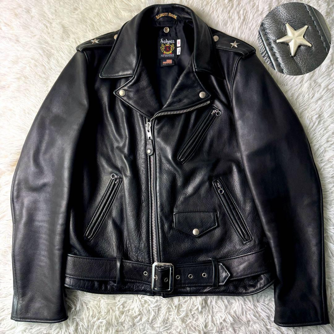 美品/希少 schott ライダースジャケット ワンスター ダブル 美品/希少 schott ライダースジャケット ワンスター ダブル