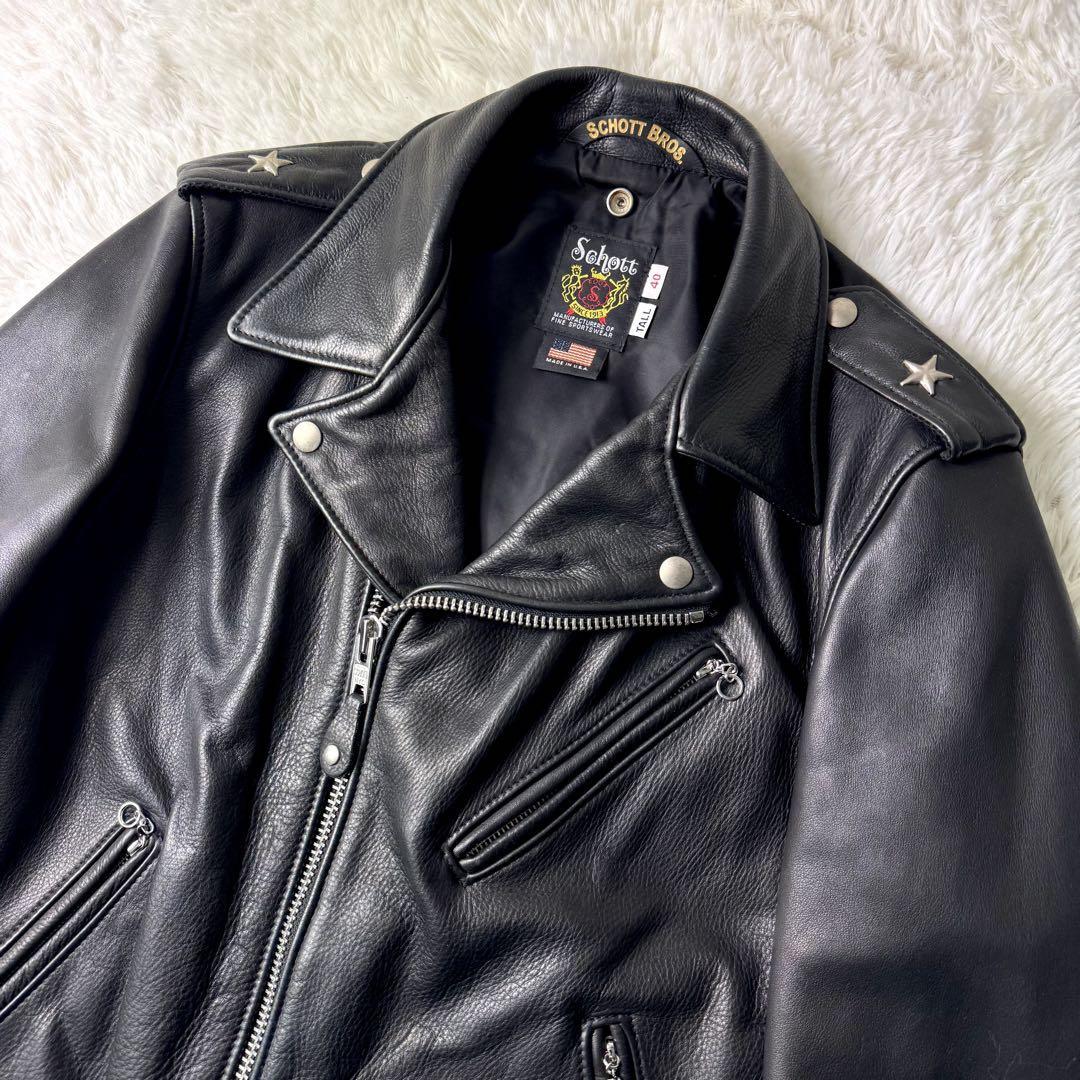 美品/希少 schott ライダースジャケット ワンスター ダブル 美品/希少 schott ライダースジャケット ワンスター ダブル