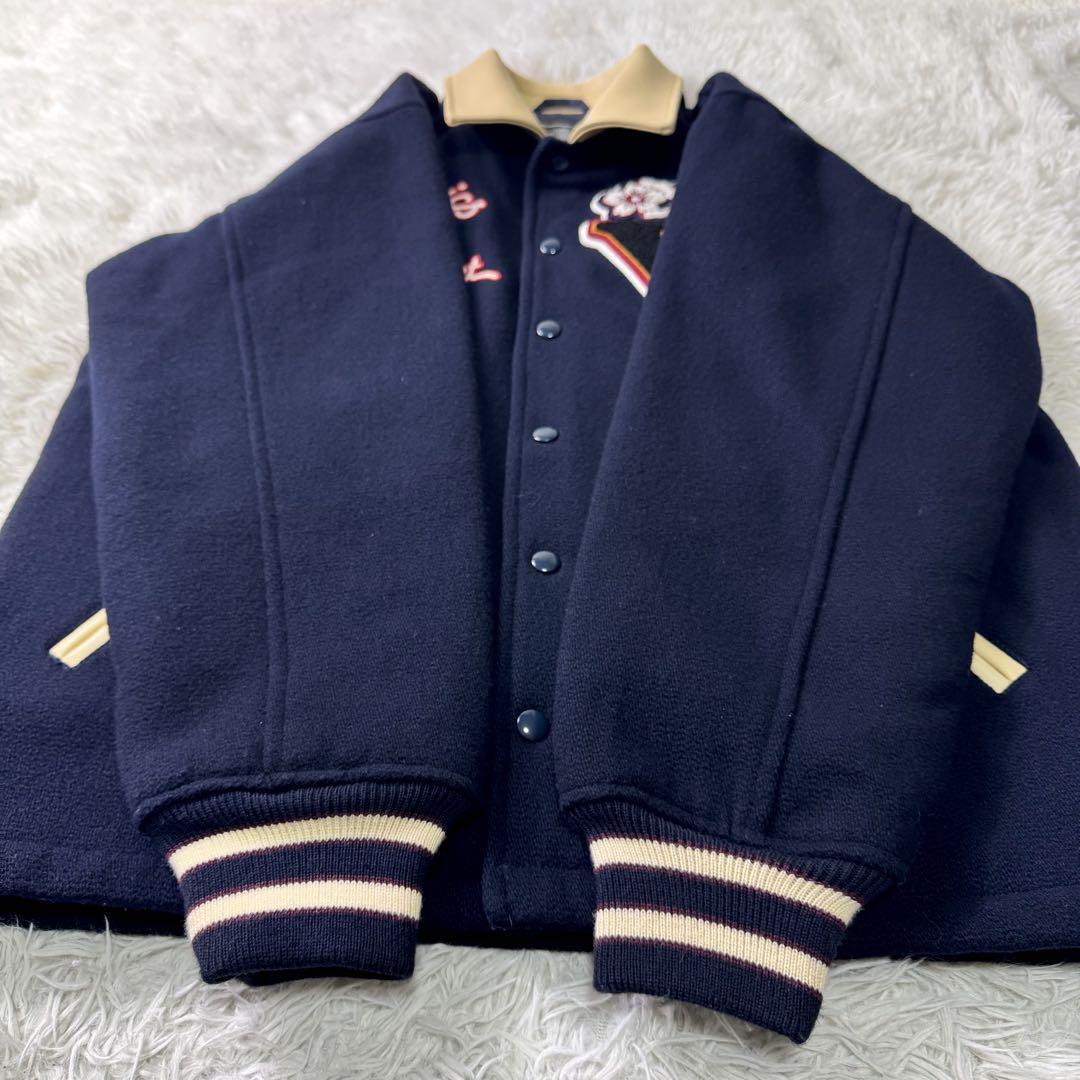 極美品/希少 VAN JACKET スタジャン ワッペン 刺繍 レザー 極美品/希少 VAN JACKET スタジャン ワッペン 刺繍 レザー