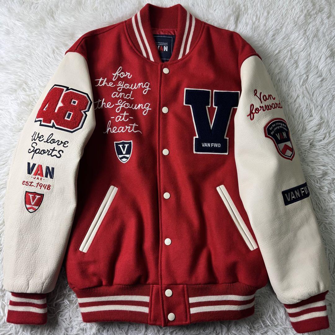 極美品/希少 VAN JACKET スタジャン フルデコ 袖レザー 極美品/希少 VAN JACKET スタジャン フルデコ 袖レザー