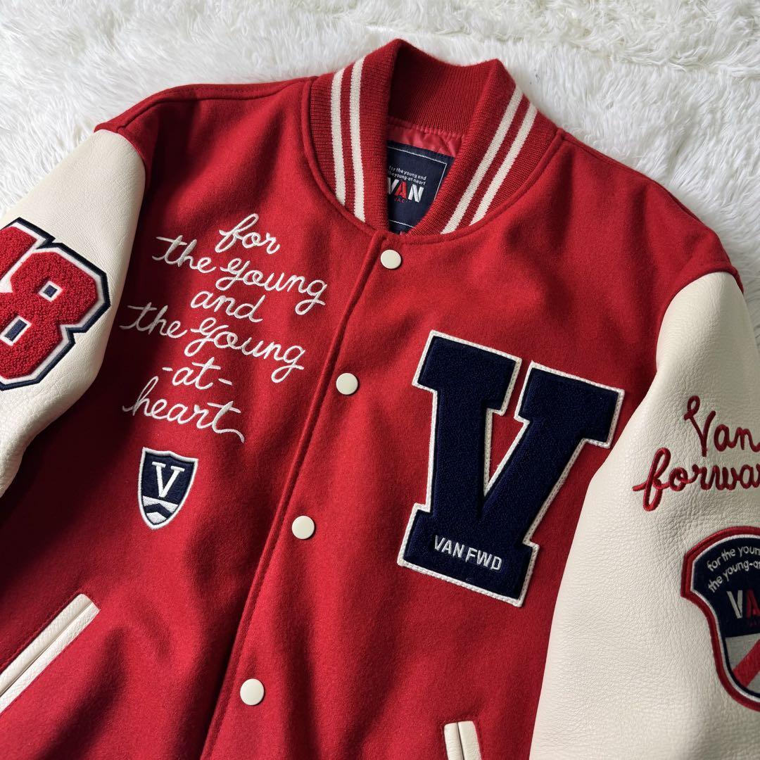 極美品/希少 VAN JACKET スタジャン フルデコ 袖レザー 極美品/希少 VAN JACKET スタジャン フルデコ 袖レザー