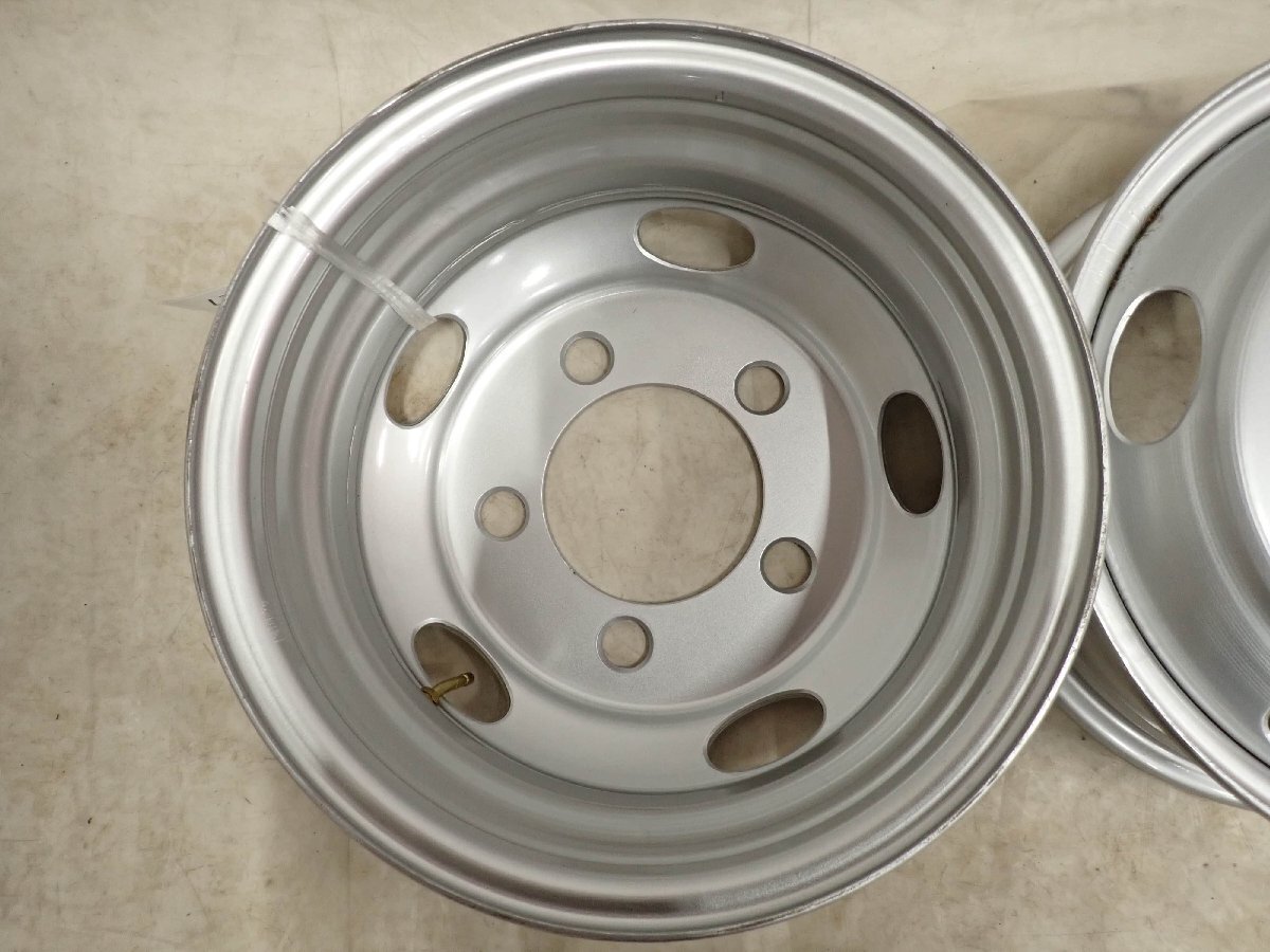 2本SET 會社宛 送料無料 16×5.5J SHONE トラック スチールホイール 鉄 5穴 PCD208mm +115 ハブ徑150mm キャンター 2トン車 特価 NO,F5227
