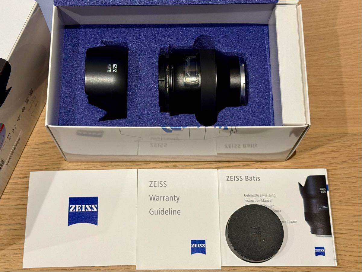 ZEISS Batis 2/25 F2 0 25mm SONY Eマウント(FE) 箱・説明書 ZEISS Batis 2/25 F2 0 25mm SONY Eマウント(FE) 箱・説明書