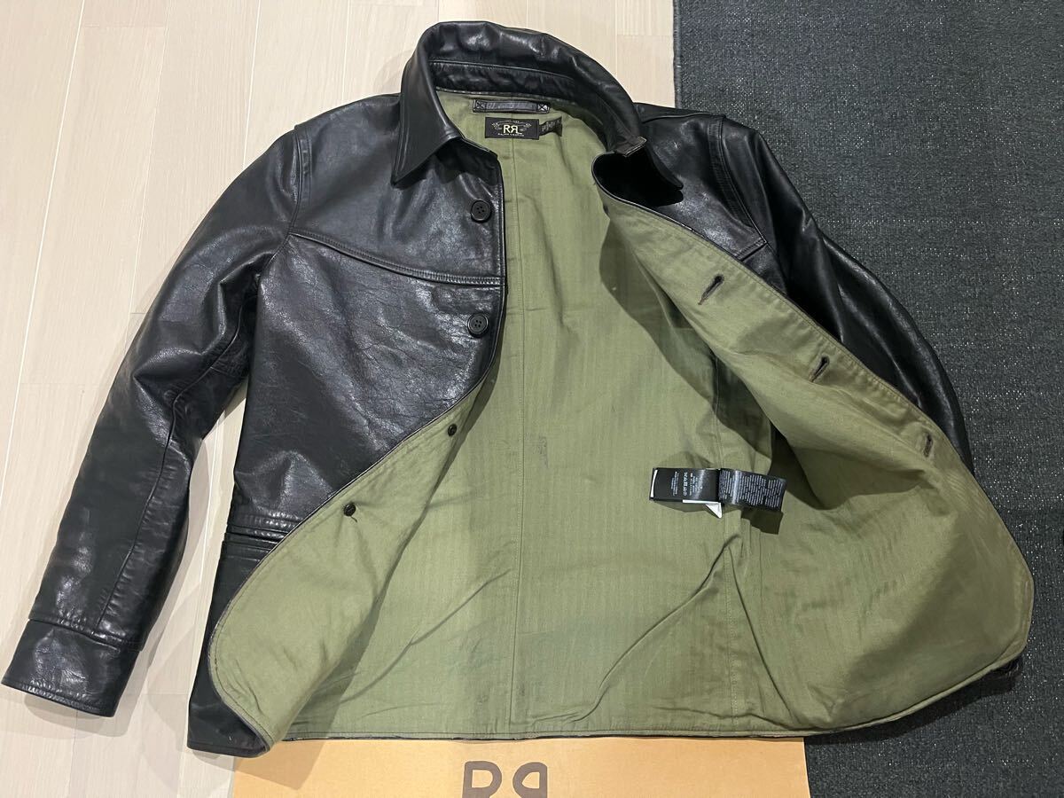 RRL LEATHER CAR COAT カーコート ダブルアールエル 牛革 S RRL LEATHER CAR COAT カーコート ダブルアールエル 牛革 S