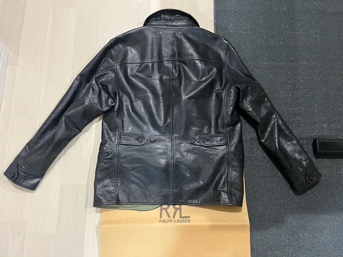 RRL LEATHER CAR COAT カーコート ダブルアールエル 牛革 S RRL LEATHER CAR COAT カーコート ダブルアールエル 牛革 S