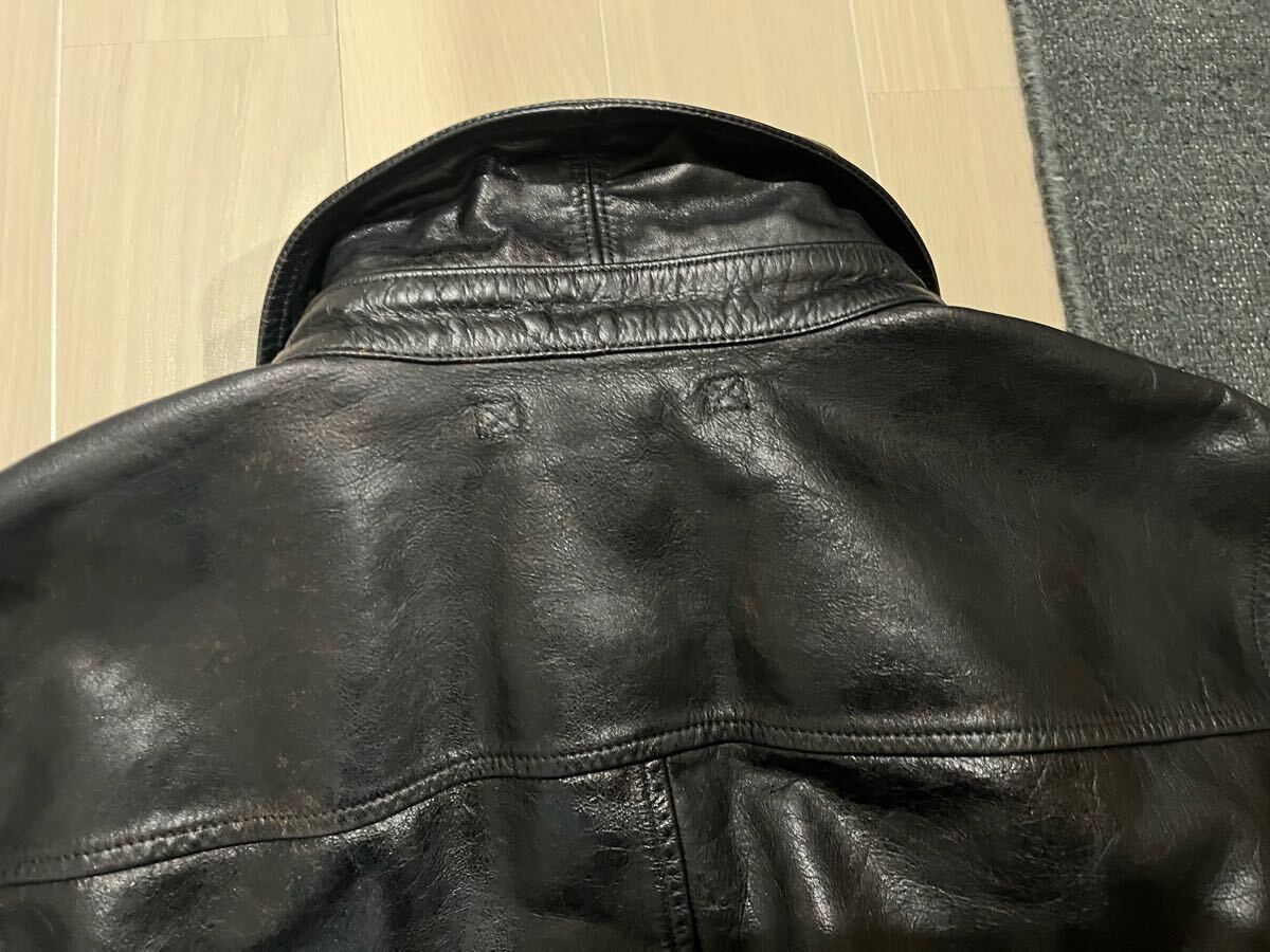 RRL LEATHER CAR COAT カーコート ダブルアールエル 牛革 S RRL LEATHER CAR COAT カーコート ダブルアールエル 牛革 S