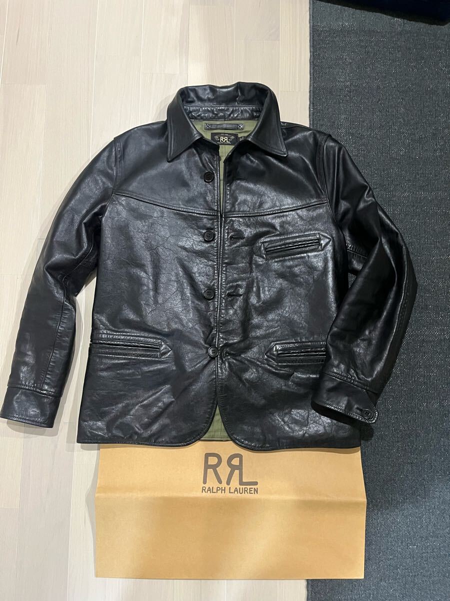 RRL LEATHER CAR COAT カーコート ダブルアールエル 牛革 S RRL LEATHER CAR COAT カーコート ダブルアールエル 牛革 S