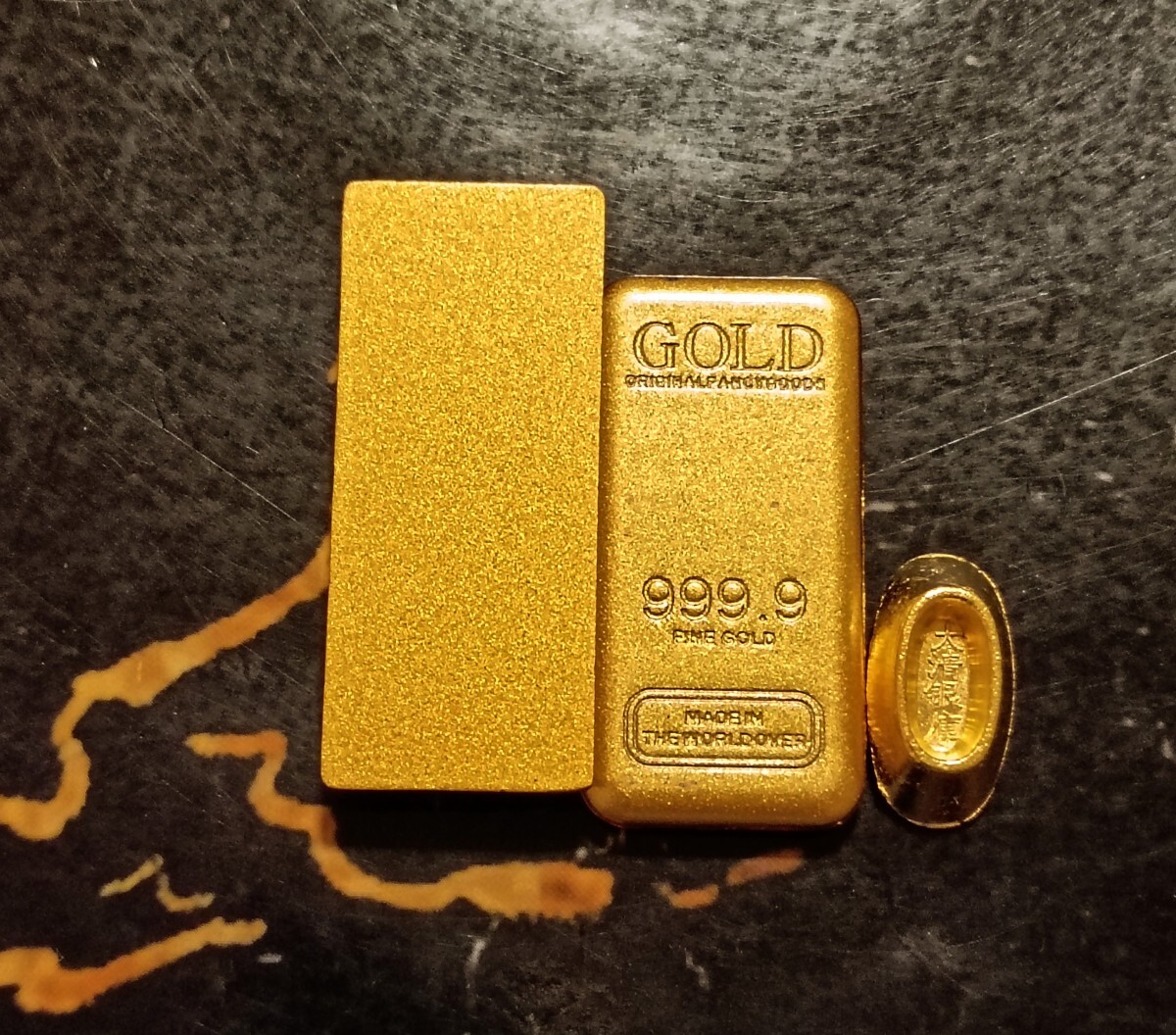 1円から 小型インゴット ゴールドバー 純金 GOLD 999.9 金塊 1円から 小型インゴット ゴールドバー 純金 GOLD 999.9 金塊