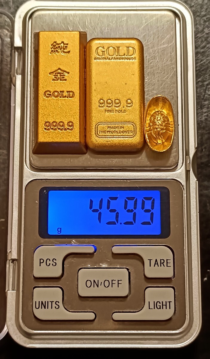 1円から 小型インゴット ゴールドバー 純金 GOLD 999.9 金塊 1円から 小型インゴット ゴールドバー 純金 GOLD 999.9 金塊