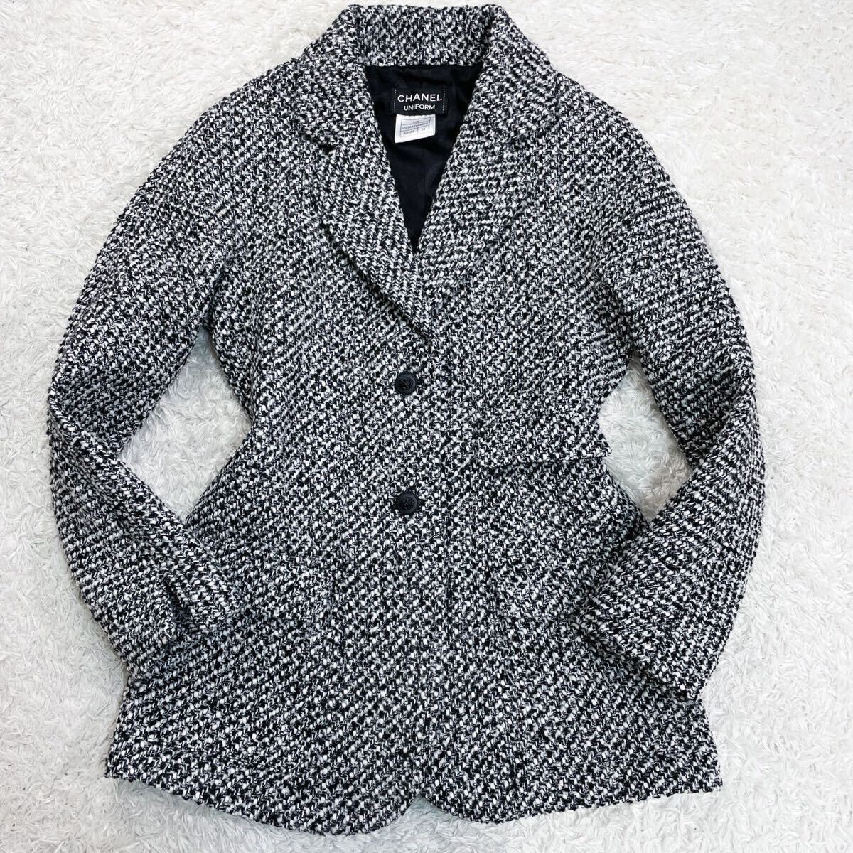 美品 CHANEL シャネル U03963 20A ツイード テーラード 美品 CHANEL シャネル U03963 20A ツイード テーラード