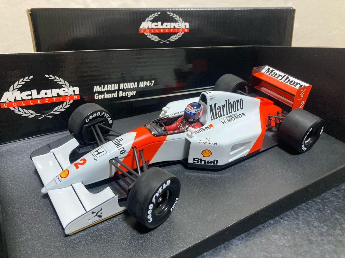 マクラーレン ホンダ MP4/7 (No.2 G.ベルガー/1992) (1/18スケール MINICHAMPS 530921802)