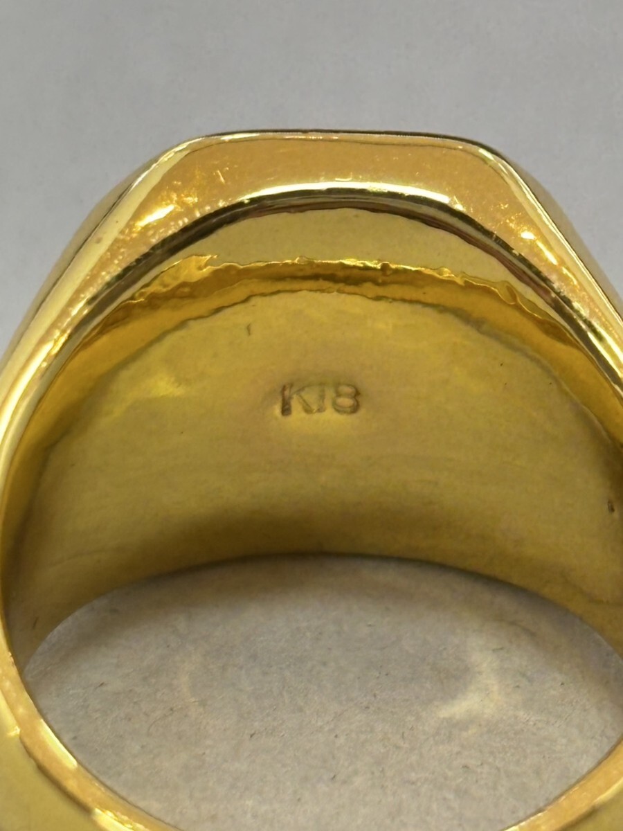指輪 K18刻印のイミテーション 参考品 遺品整理品 1円スタート 指輪 K18刻印のイミテーション 参考品 遺品整理品 1円スタート