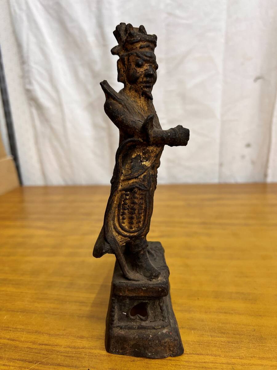 時代物 コレクター 銅像 老銅天王立像・銅毘沙門天像・銅多聞天 時代物 コレクター 銅像 老銅天王立像・銅毘沙門天像・銅多聞天