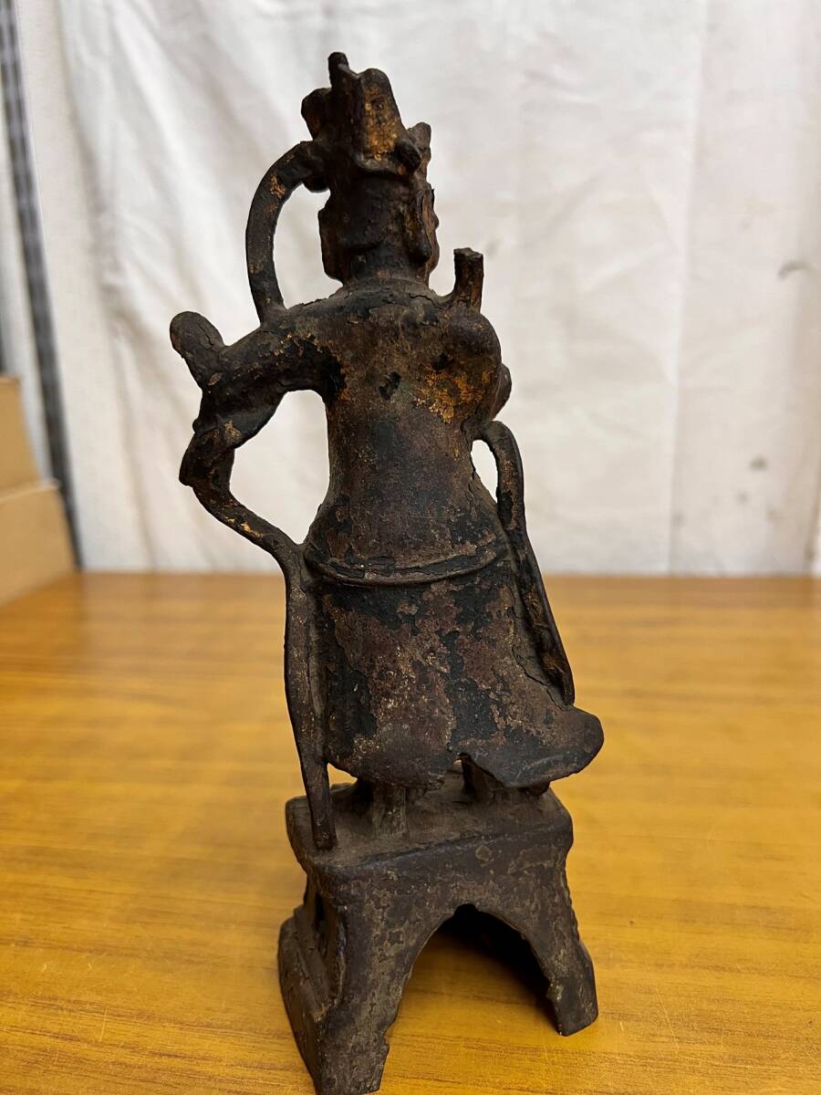 時代物 コレクター 銅像 老銅天王立像・銅毘沙門天像・銅多聞天 時代物 コレクター 銅像 老銅天王立像・銅毘沙門天像・銅多聞天