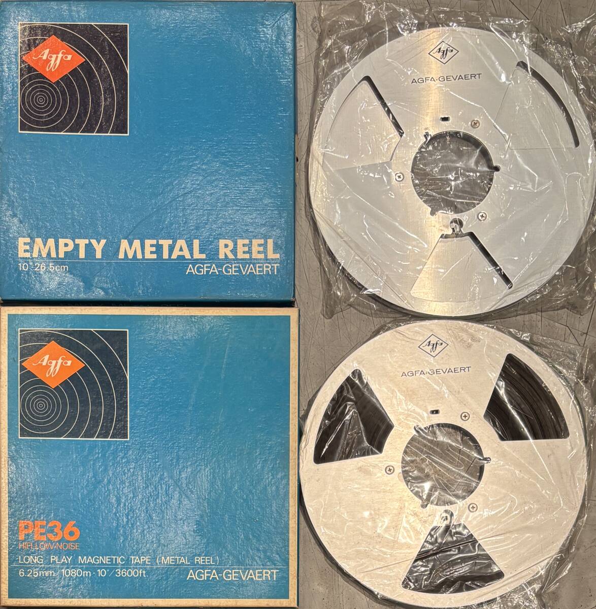 ◇ジャンク◇AGFA-GEVAERT PE36 HIFI-LOW-NOISE 10吋メタル ◇ジャンク◇AGFA-GEVAERT PE36 HIFI-LOW-NOISE 10吋メタル