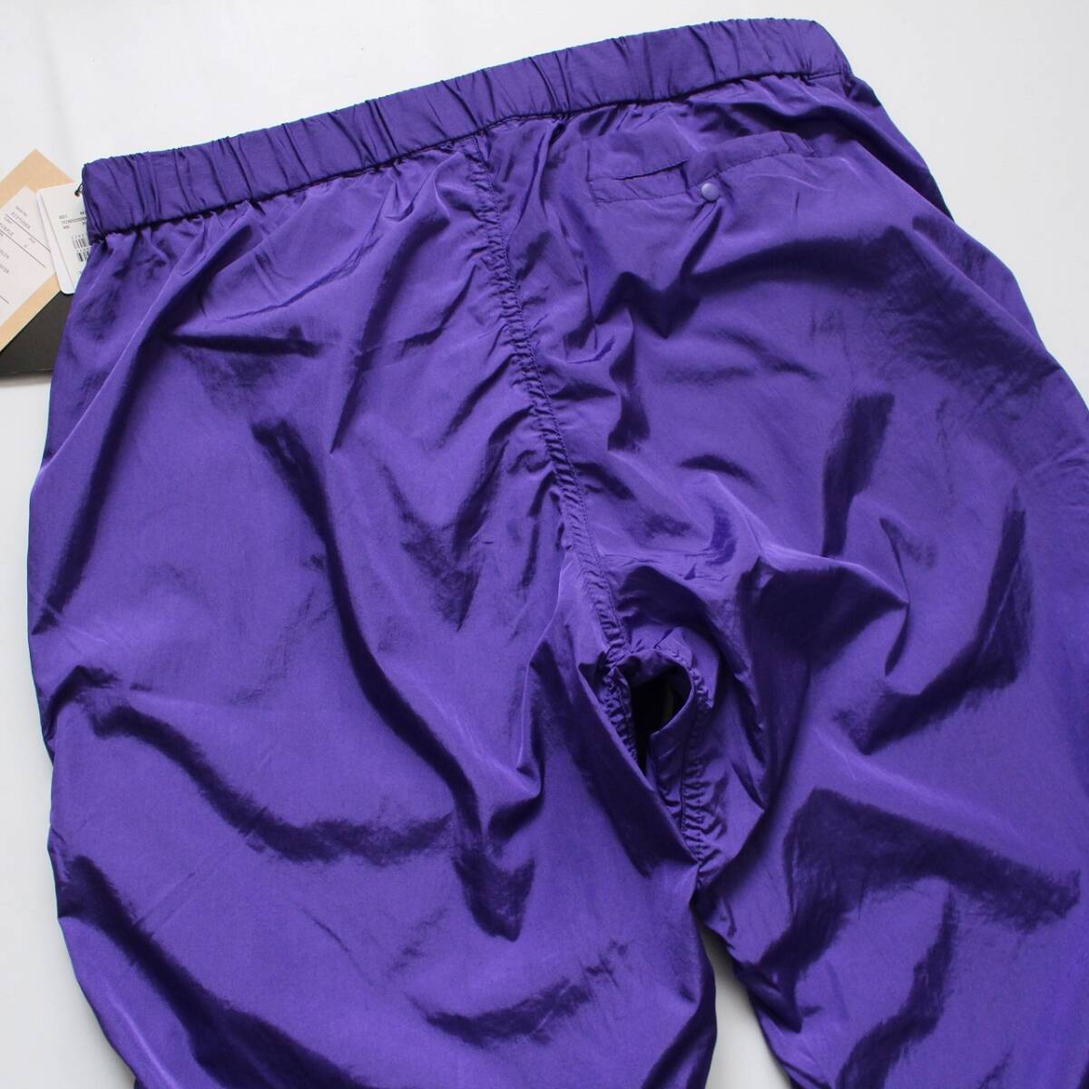 未使用【 フランクリン クライミング 】撥水 WIND WIDE PANTS ナイロンワッシャ―ジョガーパンツ 6 パープル FC37008A 定価¥10,780 レイン_画像6