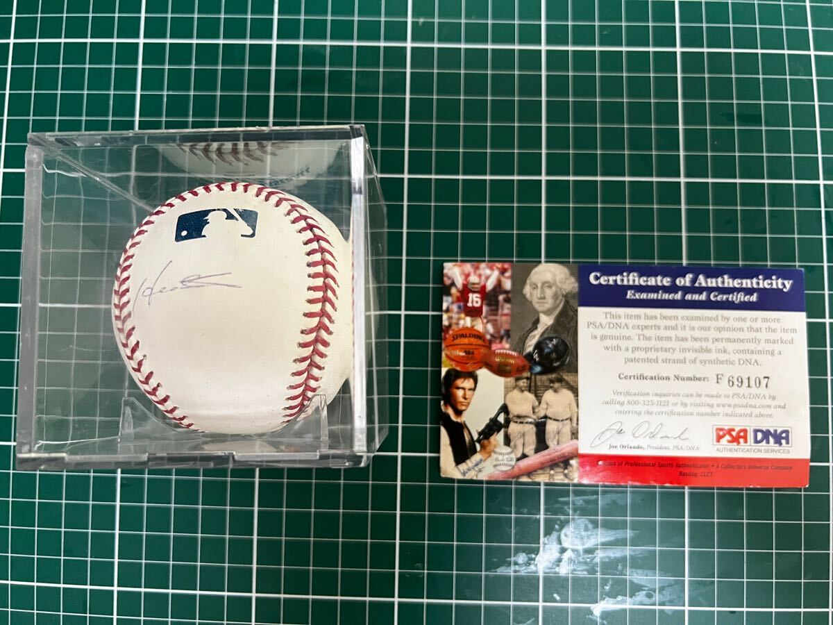 1円スタート】ヤンキース 松井秀喜 直筆サインボール 鑑定書付き 1円スタート】ヤンキース 松井秀喜 直筆サインボール 鑑定書付き