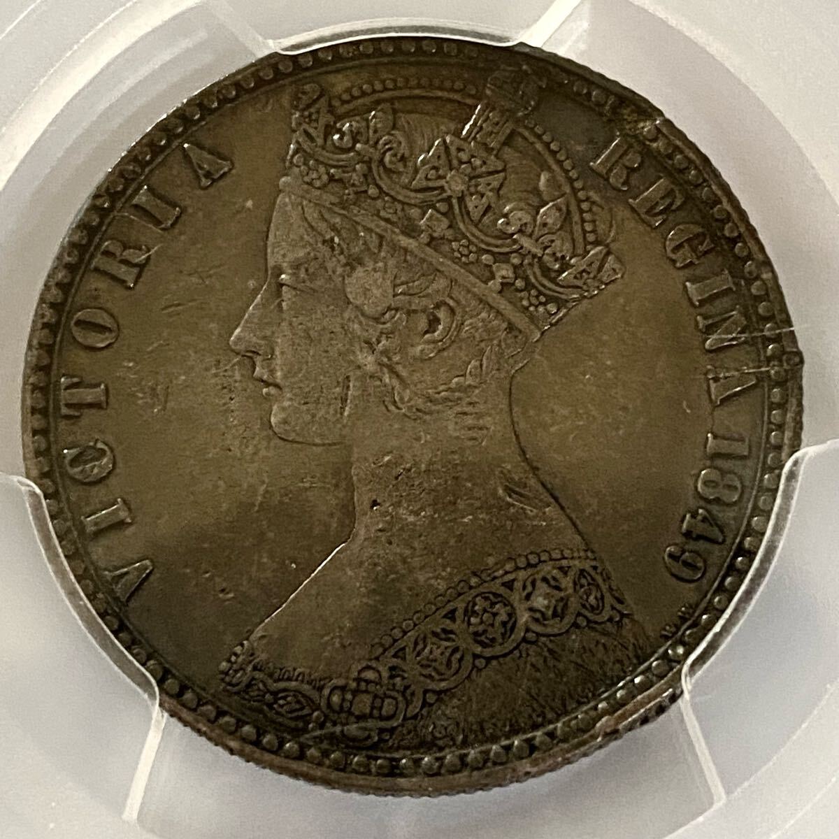 高鑑定】1849年 イギリス ゴッドレス フローリン PCGS XF 高鑑定】1849年 イギリス ゴッドレス フローリン PCGS XF