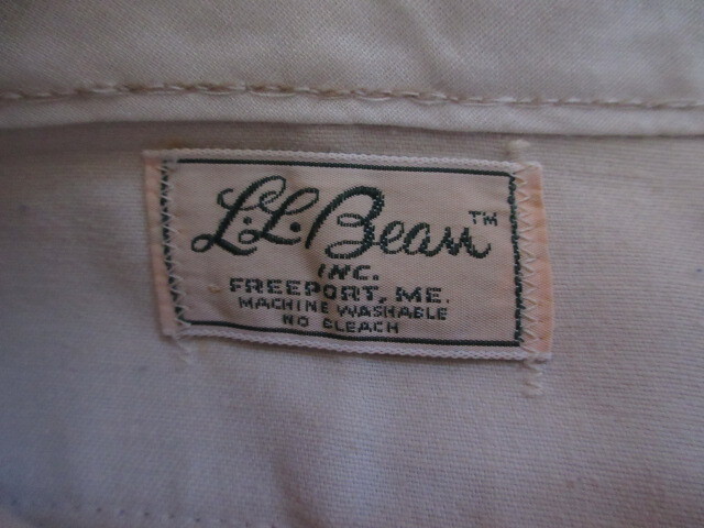 USA製 ビンテージ 70S 80S エルエルビーン 筆記タグ L.L. USA製 ビンテージ 70S 80S エルエルビーン 筆記タグ L.L.