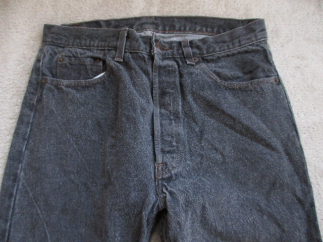 USA製 ビンテージ リーバイス Levi's501 先染め ブラック 黒 USA製 ビンテージ リーバイス Levi's501 先染め ブラック 黒