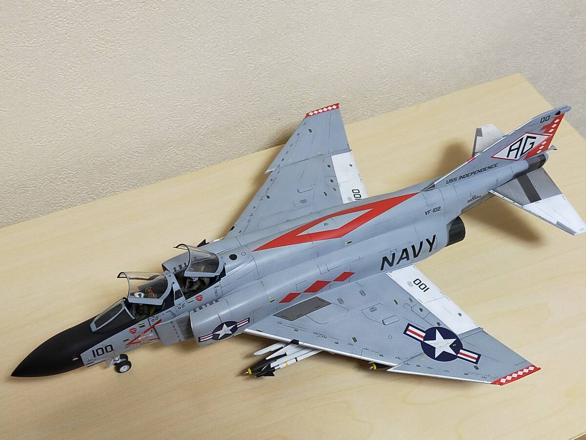 Yahoo!オークション - 1/48 ハセガワ F-4JファントムⅡ VF-102 Yahoo!オークション - 1/48 ハセガワ F-4JファントムⅡ VF-102