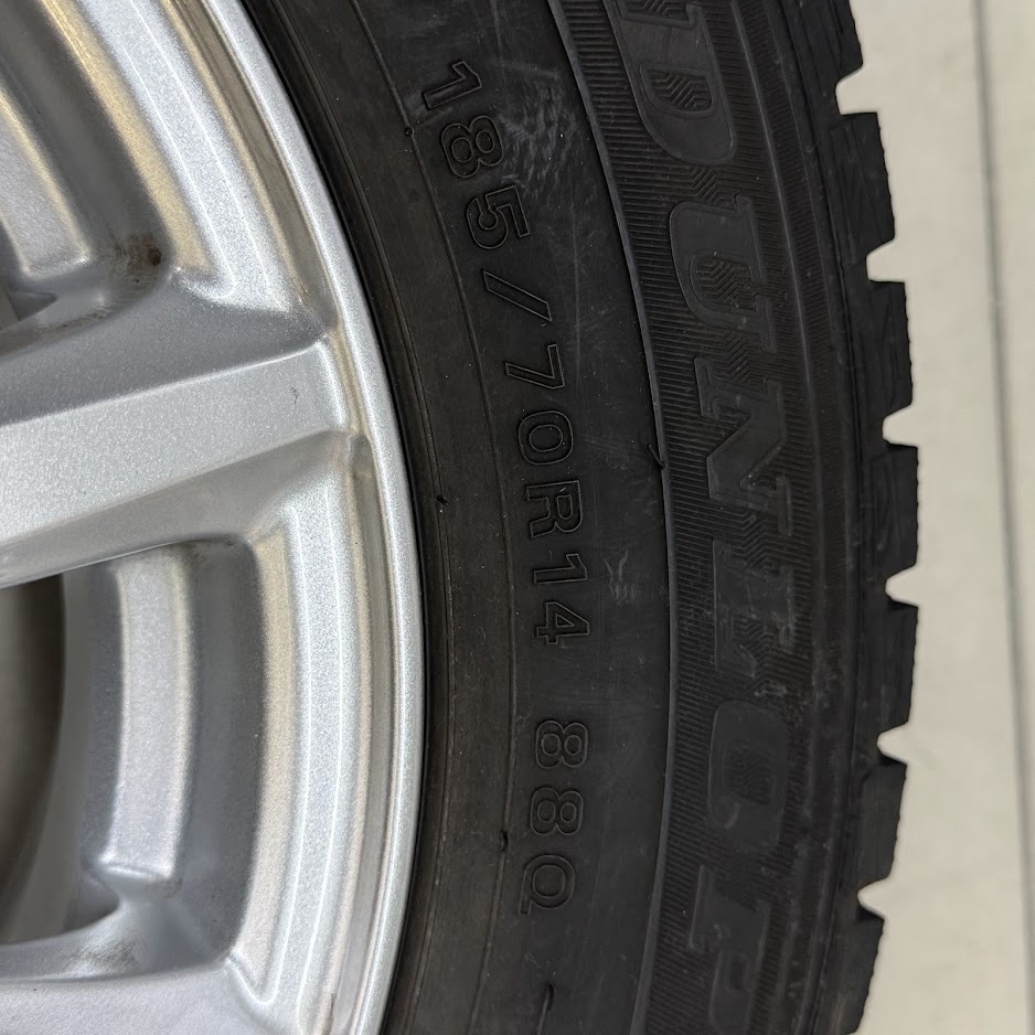 ■〇185/70R14 スタッドレス ダンロップウインターマックスWM01 ホイール ジョーカー 4×5.5J PCD100 ET50 ハブ56.1 フリードなど_画像7