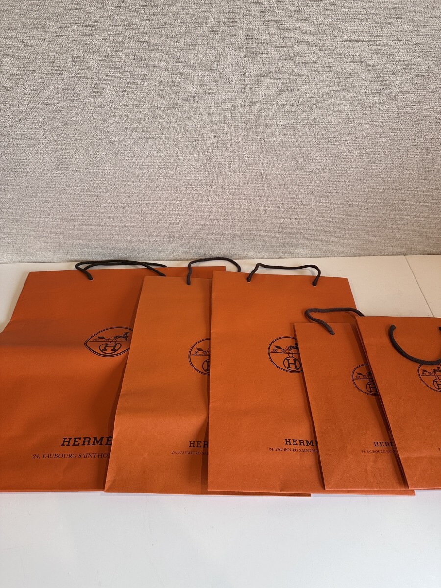 エルメス 紙袋 ショッパー HERMES ショップ袋 5枚 ブランド紙袋 エルメス 紙袋 ショッパー HERMES ショップ袋 5枚 ブランド紙袋