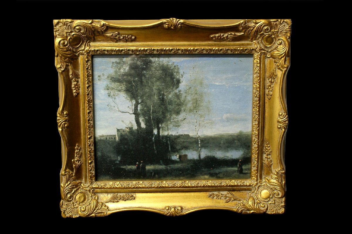 ジャン=バティスト・カミーユ・コロー『大農園』絵画 油彩 風景 ジャン=バティスト・カミーユ・コロー『大農園』絵画 油彩 風景