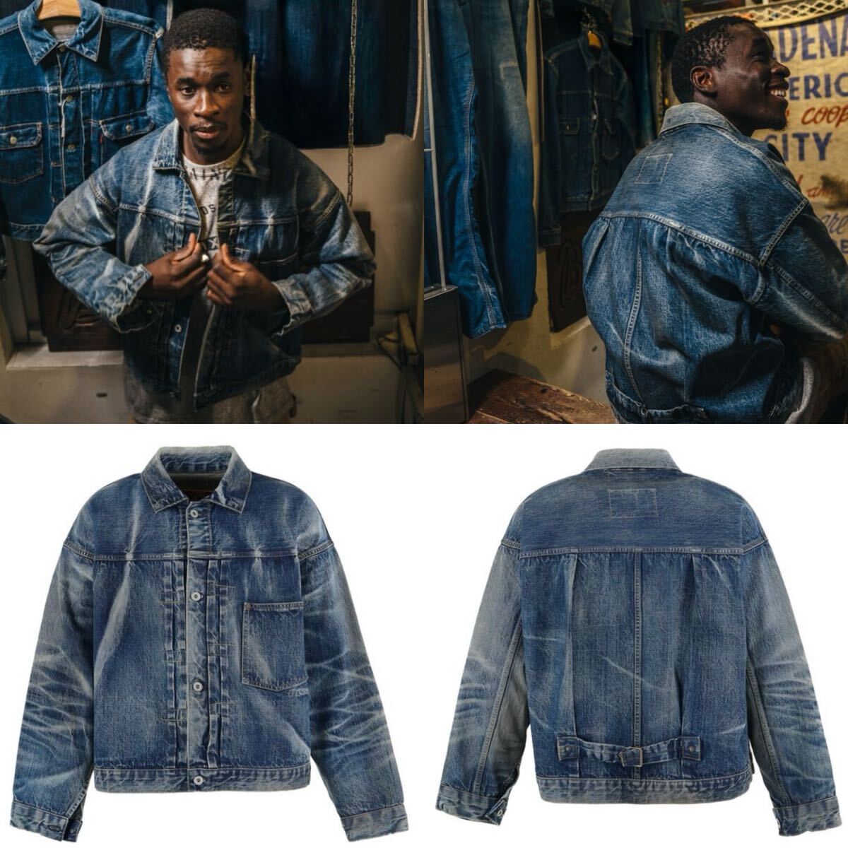 新品 25SS セントマイケル ベルベルジン BJ_DENIM JACKETコラボ 新品 25SS セントマイケル ベルベルジン BJ_DENIM JACKETコラボ
