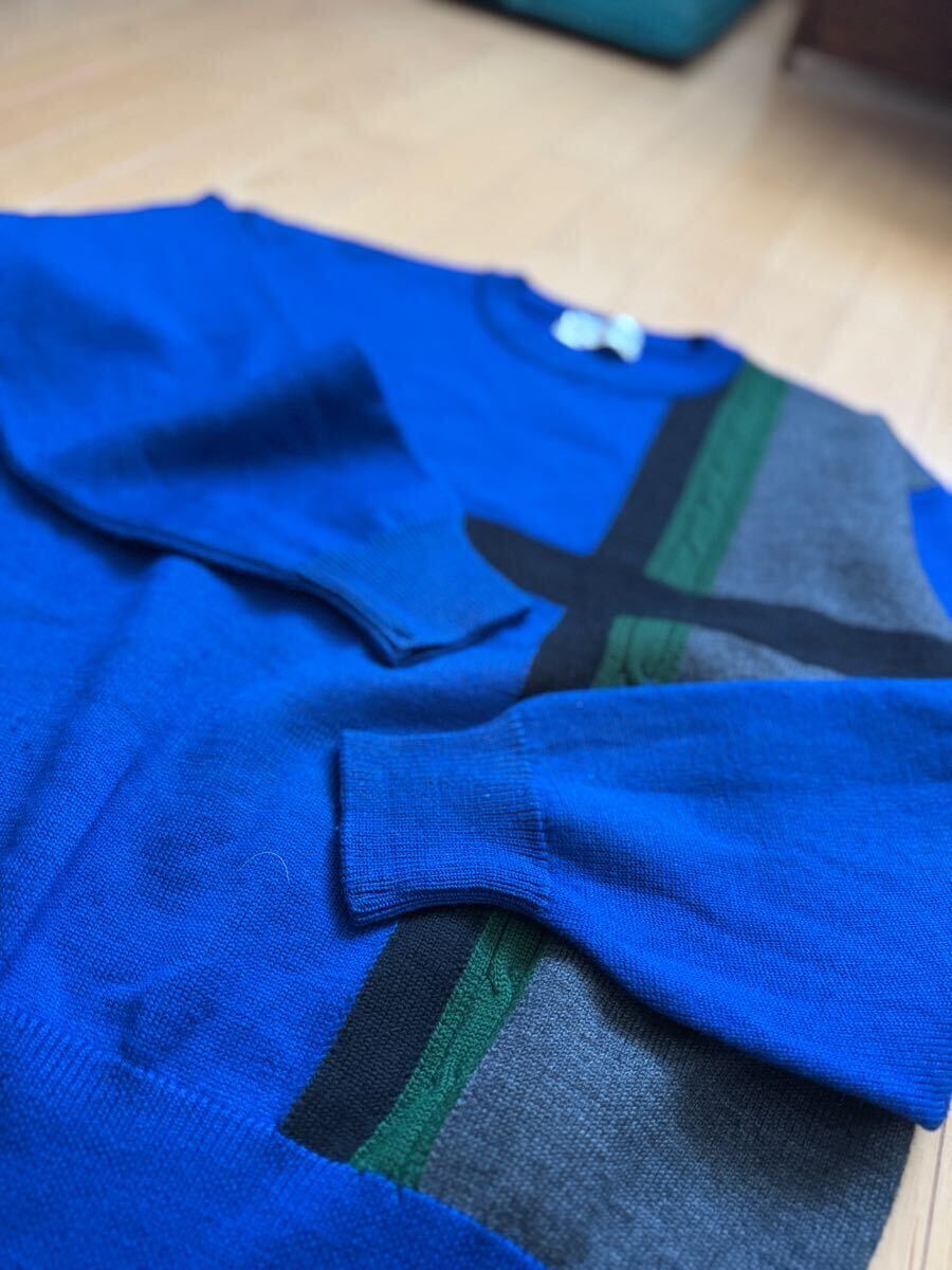 レトロ】Pierre Cardin ピエールカルダン カラーブロック柄 レトロ】Pierre Cardin ピエールカルダン カラーブロック柄