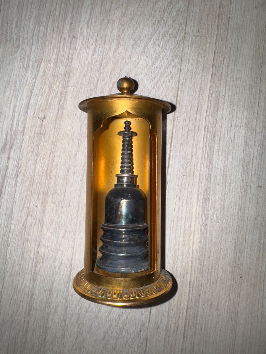 真鍮製 阿含宗 仏舎利宝珠尊 仏舎利塔 3個(仏具一般)|売買され 真鍮製 阿含宗 仏舎利宝珠尊 仏舎利塔 3個(仏具一般)|売買され