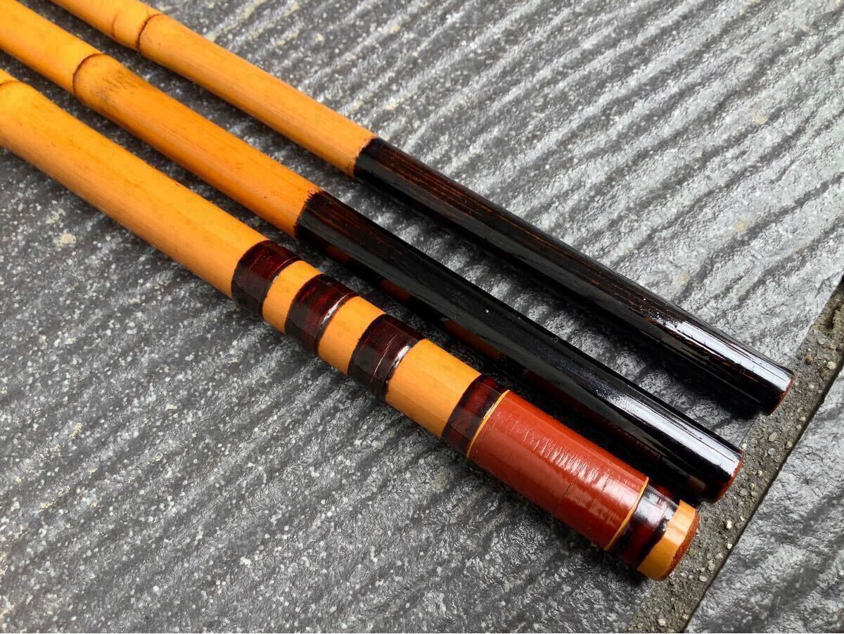 A3 最上品【いなり町*角東作】竹竿8本継 3本仕舞 江戸和竿 小 A3 最上品【いなり町*角東作】竹竿8本継 3本仕舞 江戸和竿 小