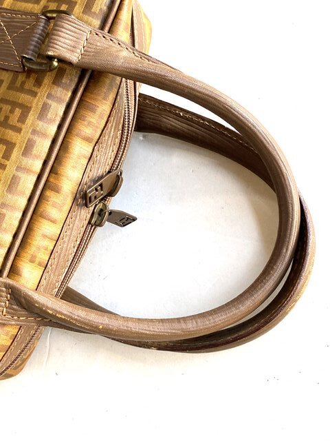 FENDI S A S フェンディ ハンドバッグ ミニボストン ズッキーノ FENDI S A S フェンディ ハンドバッグ ミニボストン ズッキーノ