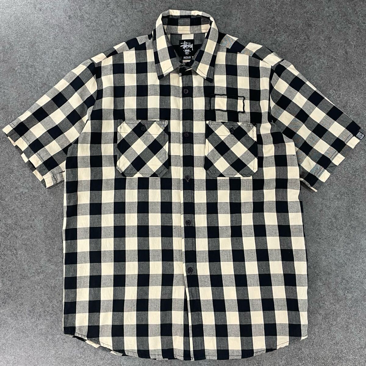 STUSSY ステューシー 半袖シャツ チェック ポケット シャツ STUSSY ステューシー 半袖シャツ チェック ポケット シャツ