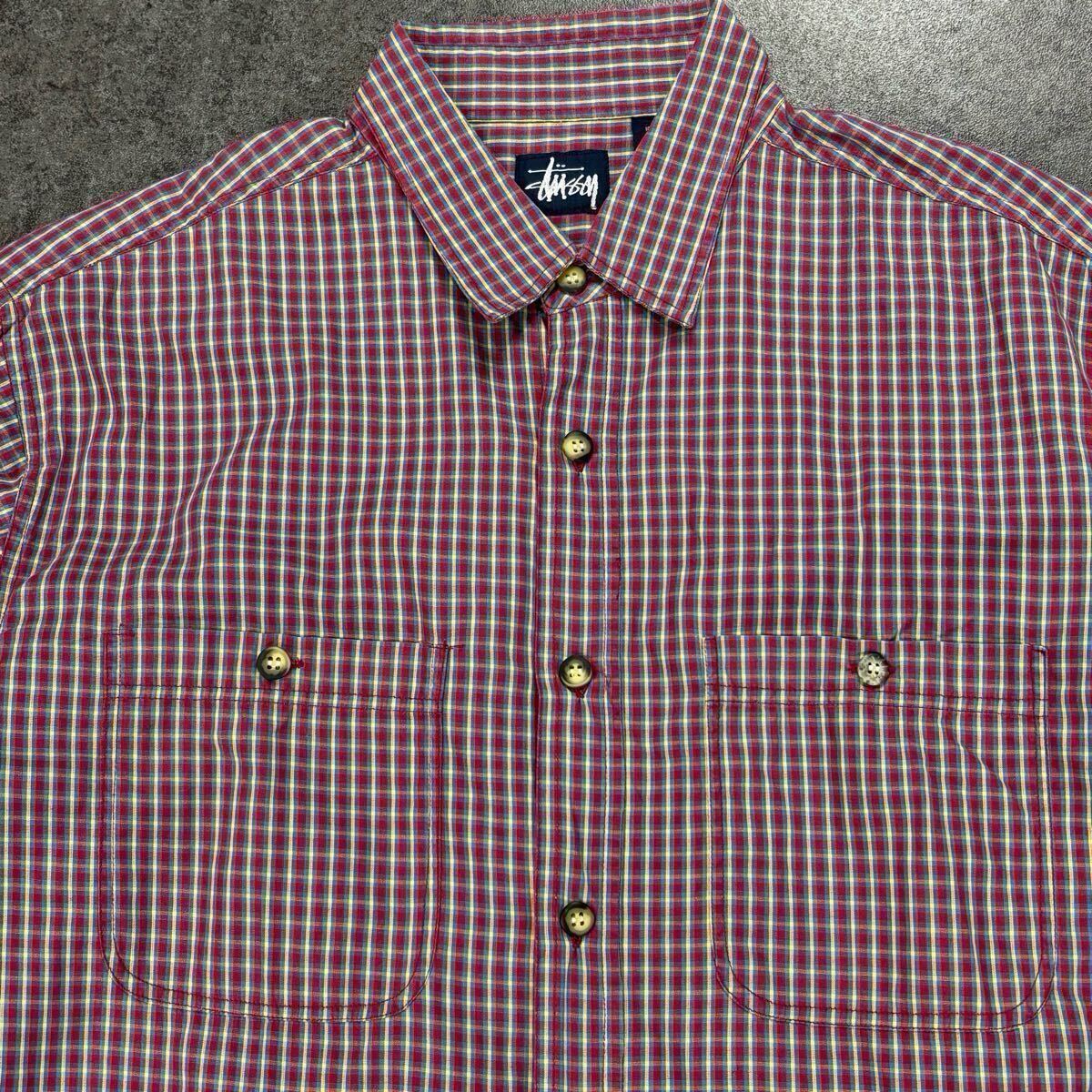 90s Vintage OLD STUSSY オールド ステューシー 紺タグ 半袖 90s Vintage OLD STUSSY オールド ステューシー 紺タグ 半袖