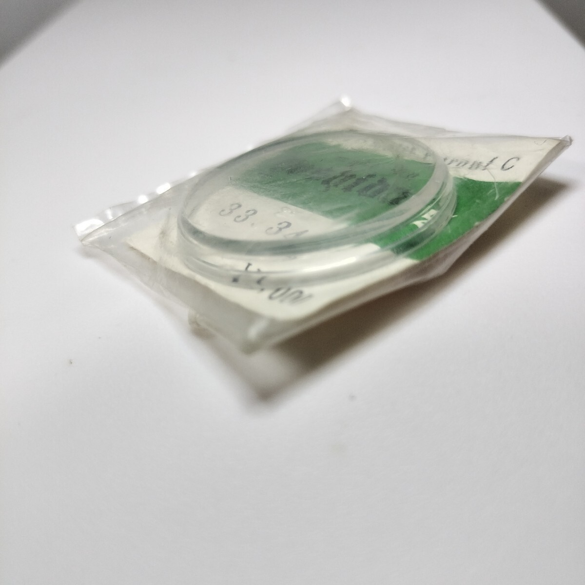 [未使用] 33.34mm セイコー ヴィンテージ プラスチック 風(fēng)防 PF33 502 ヨシダ風(fēng)防 S46 SEIKO キングセイコー？