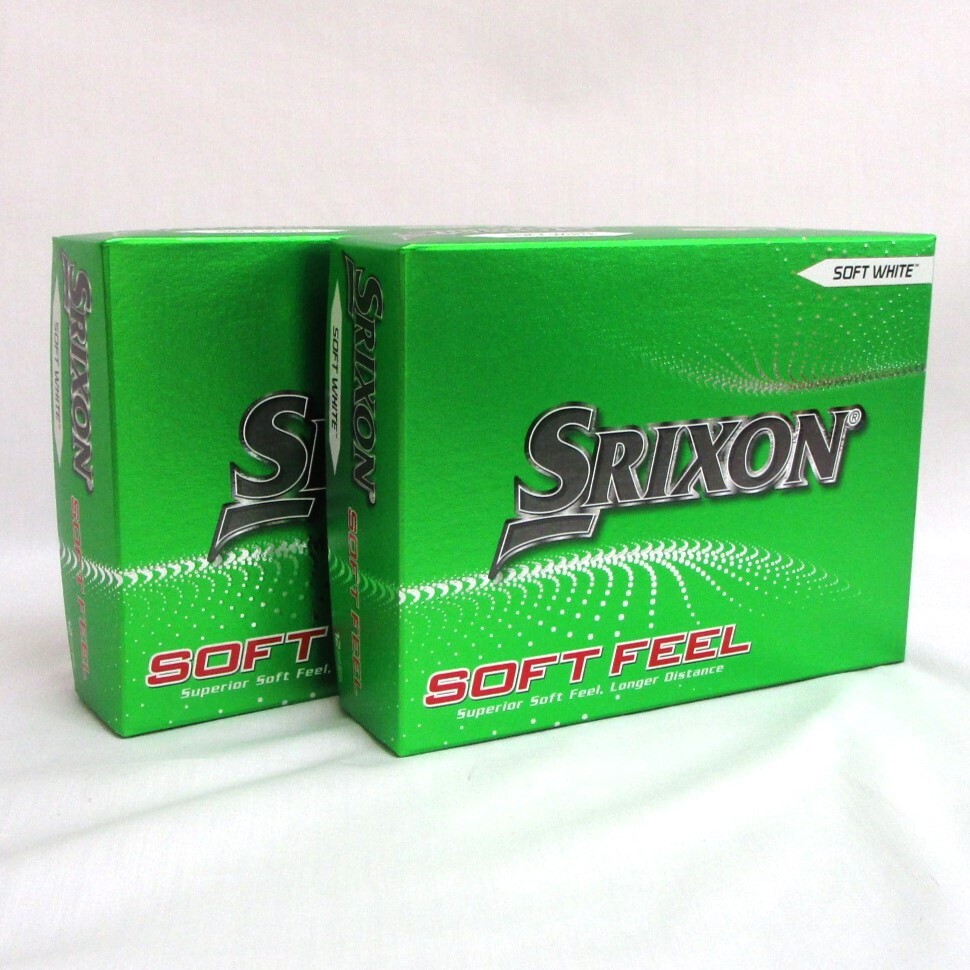 SRIXON SOFT FEEL ホワイト 2箱 24球 2ダース 2023年 スリクソン ソフト フィール 2ピース SOFT WHITE ソフトホワイト ゴルフボール