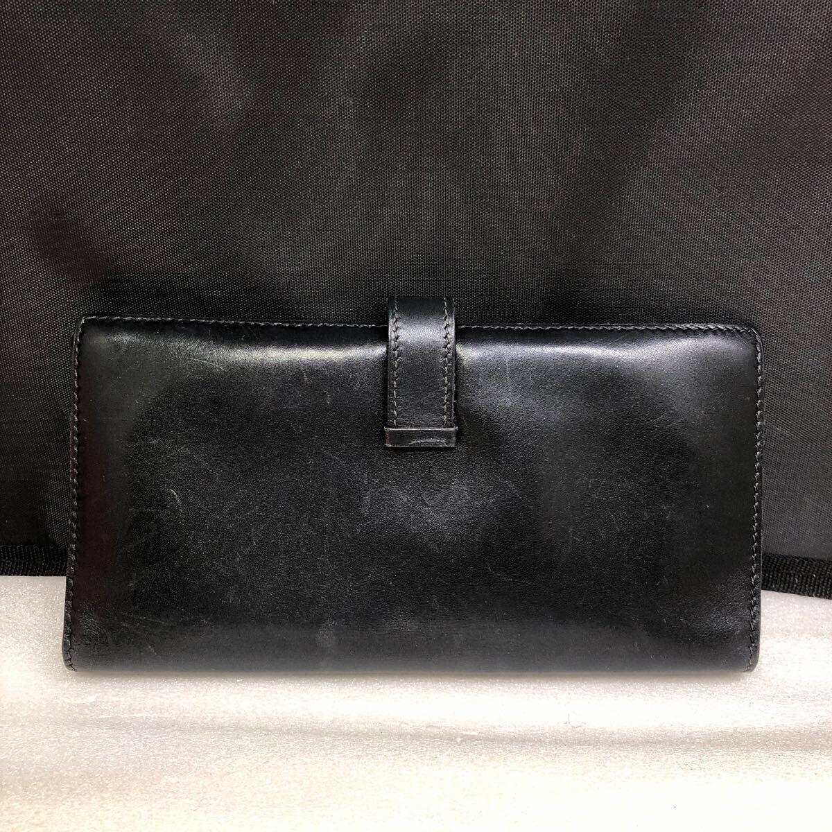 HERMES エルメス 長財布 ベアン 財布 二つ折り ブラック HERMES エルメス 長財布 ベアン 財布 二つ折り ブラック