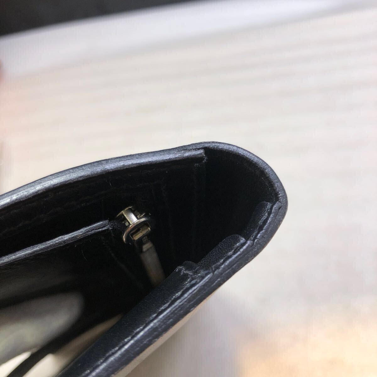 HERMES エルメス 長財布 ベアン 財布 二つ折り ブラック HERMES エルメス 長財布 ベアン 財布 二つ折り ブラック