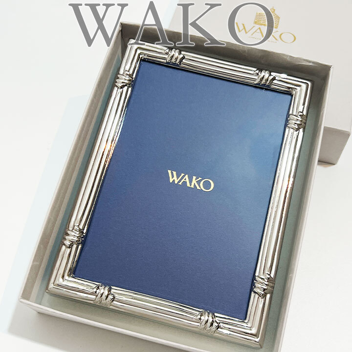 未使用箱付き現行品 WAKO 銀座和光 プラチナ仕上げ 銀 L版写真 未使用箱付き現行品 WAKO 銀座和光 プラチナ仕上げ 銀 L版写真