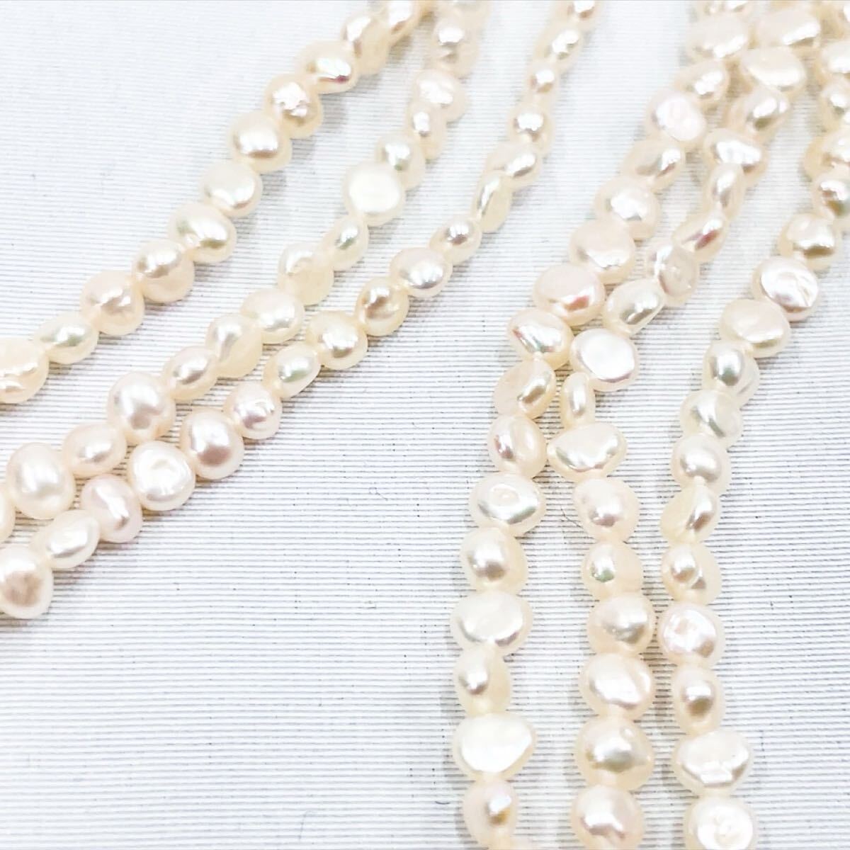 希少!美品 TASAKI 田崎真珠 アコヤ ケシパール 3連ネックレス 希少!美品 TASAKI 田崎真珠 アコヤ ケシパール 3連ネックレス