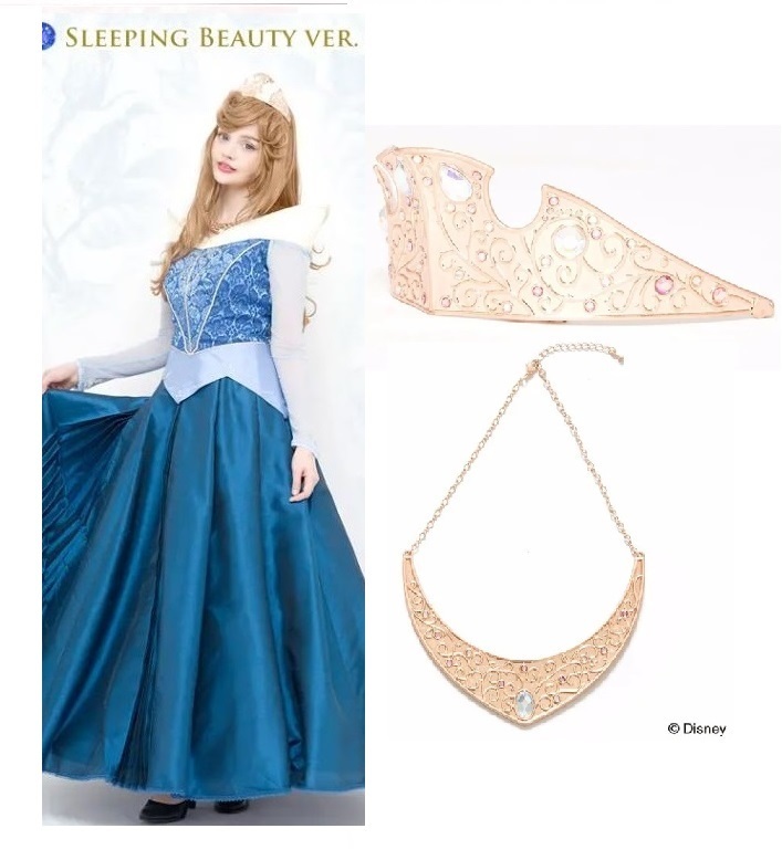 シークレットハニー オーロラ姫 ドレス&ティアラ 仮装 衣装 シークレットハニー オーロラ姫 ドレス&ティアラ 仮装 衣装