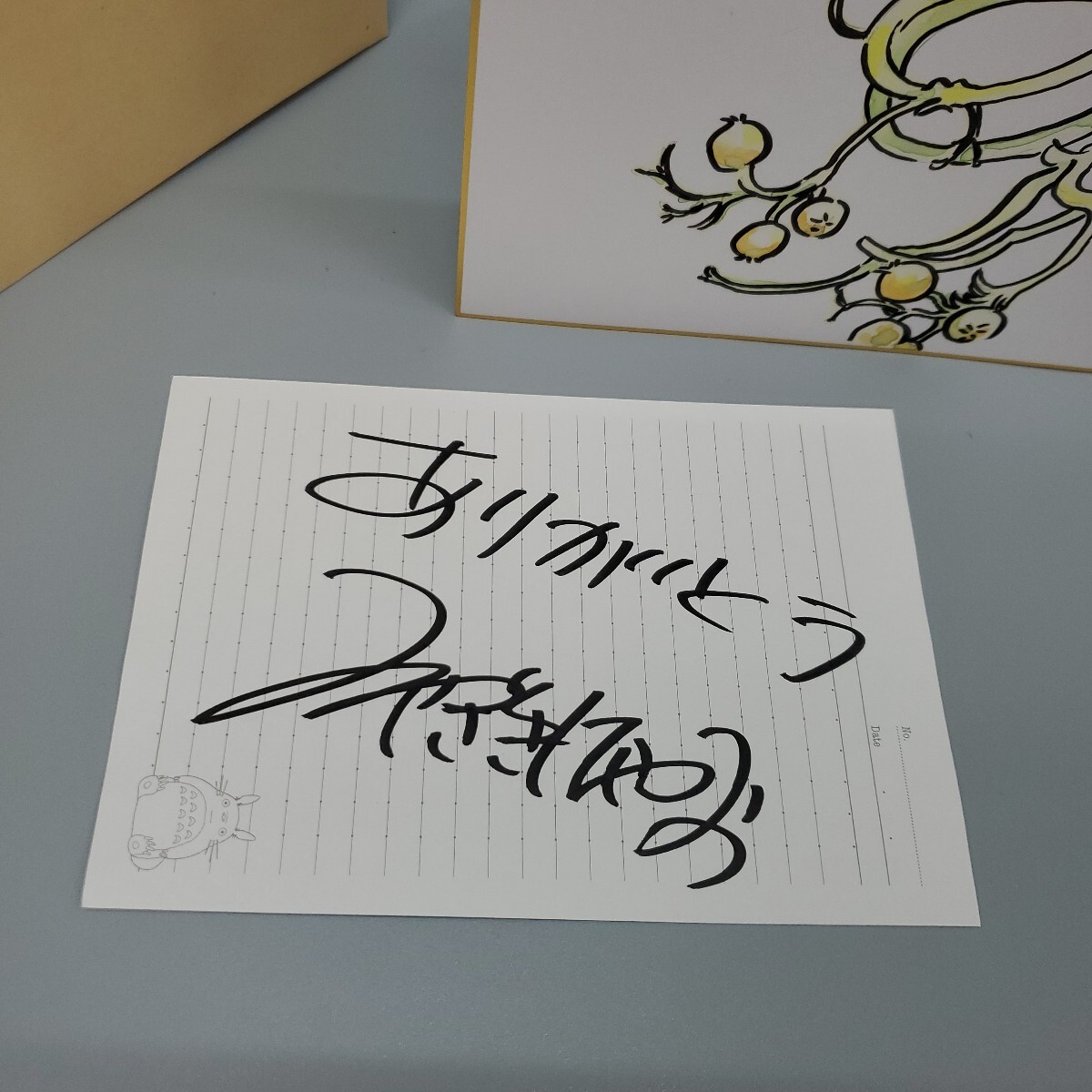 宮崎駿 となりのトトロ みやざきはやお カラー サイン 色紙 模写 宮崎駿 となりのトトロ みやざきはやお カラー サイン 色紙 模写